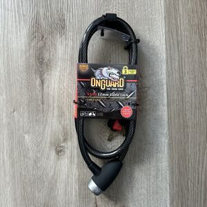 Onguard Bicycle Bike Lock Level 3 Security Cable 12mm with Keys 5530 NEW
